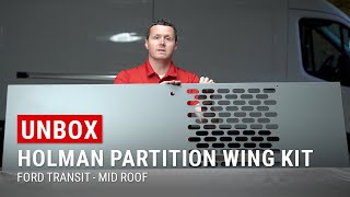 Unboxing Holman Partition Center Panels Kit for Transit & Sprinter Vans