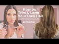 How To Trim And Layer Your Own Hair