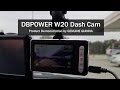 DB POWER W20 Dash Cam (Product Demonstration)