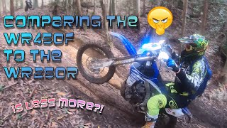 WR450F VS WR250R IS LESS MORE? Yamaha WR250R, WR450F. Watagan state forest.