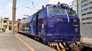 台鐵509次 南海電鐵藍武士號彩繪列車 彰化站進站+開車 本務E213