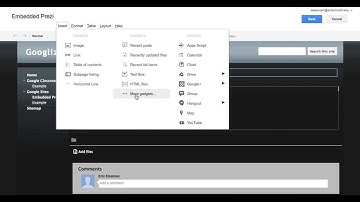Embed a Prezi into your Google Site