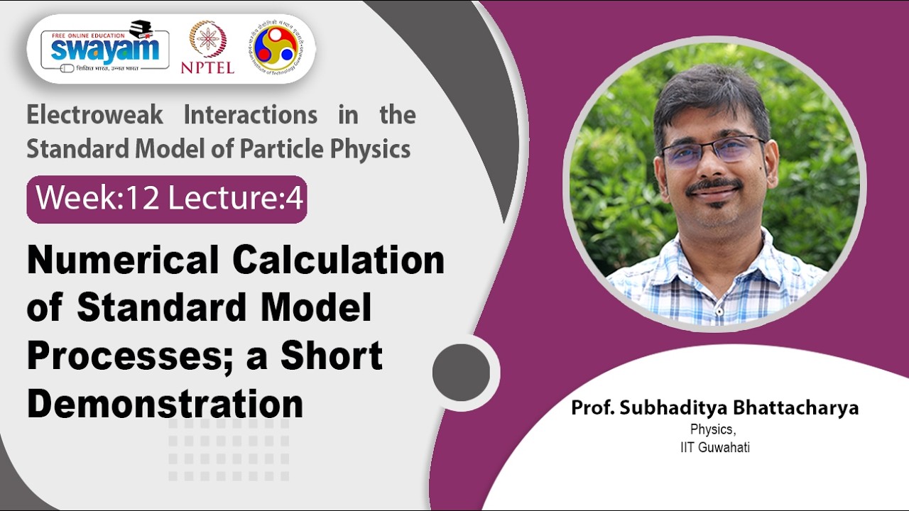 Lec 60: Numerical calculation of Standard Model processes; a short demonstration