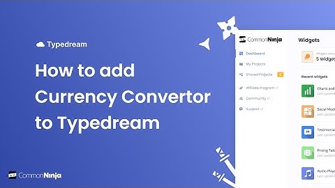 How to add a Currency Convertor to Typedream