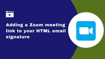 How to add a Zoom meeting link to your HTML email signature