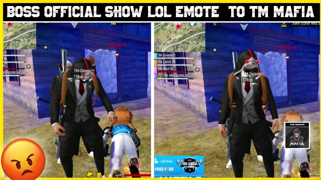 BOSS SHOW EMOTE TO TG MAFIA.BOSS OFFICIAL SHOW LOL EMOTE TO TG MAFIA ...