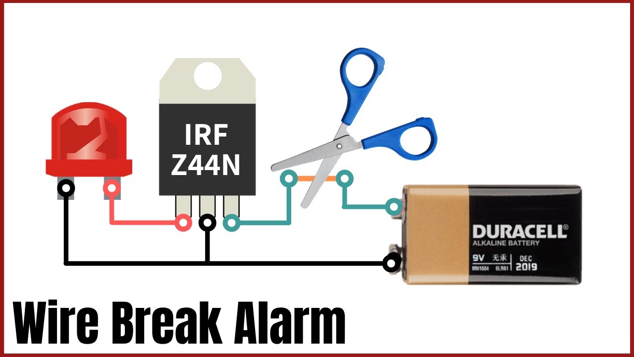 LIVE WIRE AND BROKEN WIRE DETECTOR SIMPLE CIRCUIT 