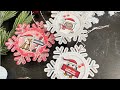 Holiday snowflake gift tags with Nichol