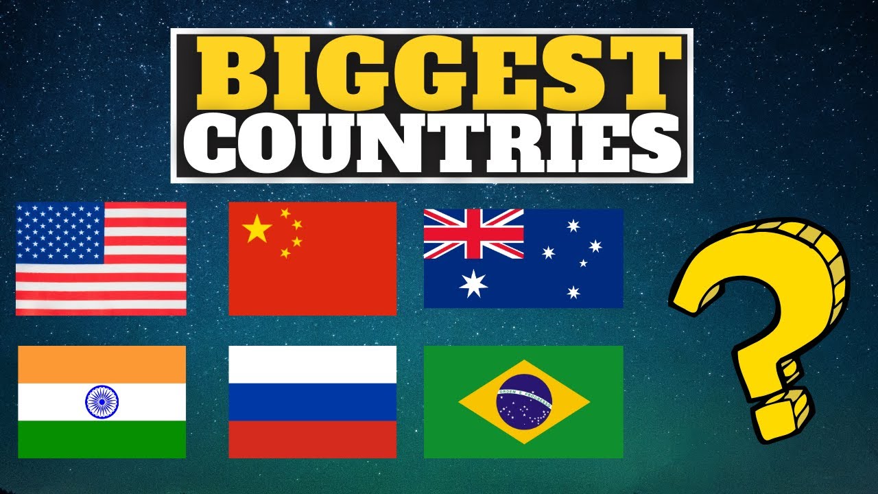 Top 10 Biggest Countries in the World Largest in Area YouTube