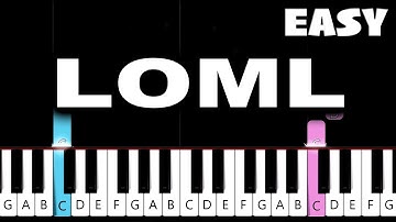 Taylor Swift - loml- EASY Piano Tutorial