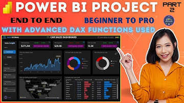 Power BI Project From Start to End Part 2 | Car Sales | Advanced DAX | End to End |2024 #powerbi