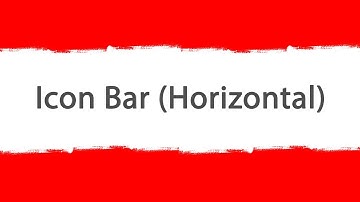 Icon Bar (Horizontal) - Html & CSS