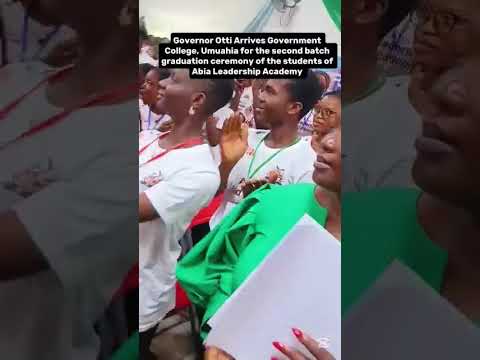 Just In Governor Otti Arrives Government College Umuahia For The Second Batch Graduation Ceremony