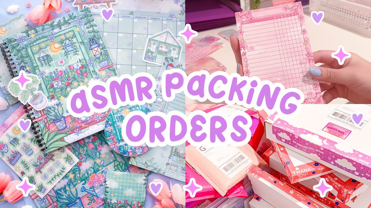 ASMR Packing Your Orders, New Shop Update, No Music | STUDIO VLOG #28 ...