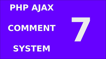 7. Php Jquery Ajax Responsive Comment Form System Tutorial