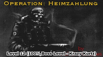 Wolfenstein 3D - Operation:Heimzahlung Level 12 (100%,Boss Level 3)