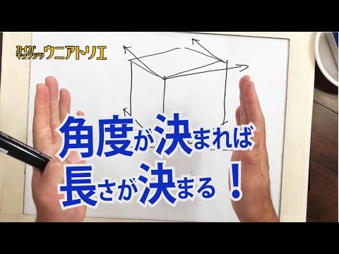 [Eng sub] How to Draw A Cube 【Close Relationship Between Angle & Length】