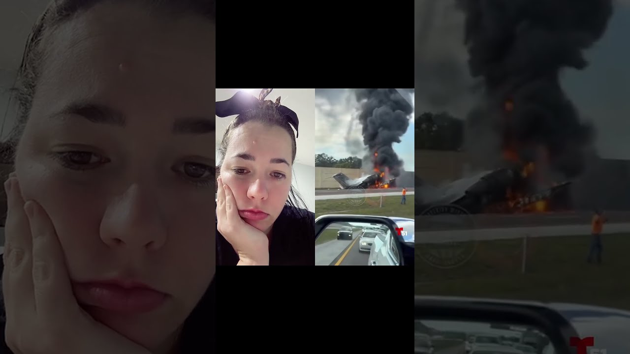 Dramatic Moment Plane Crashes On I 75 Southbound