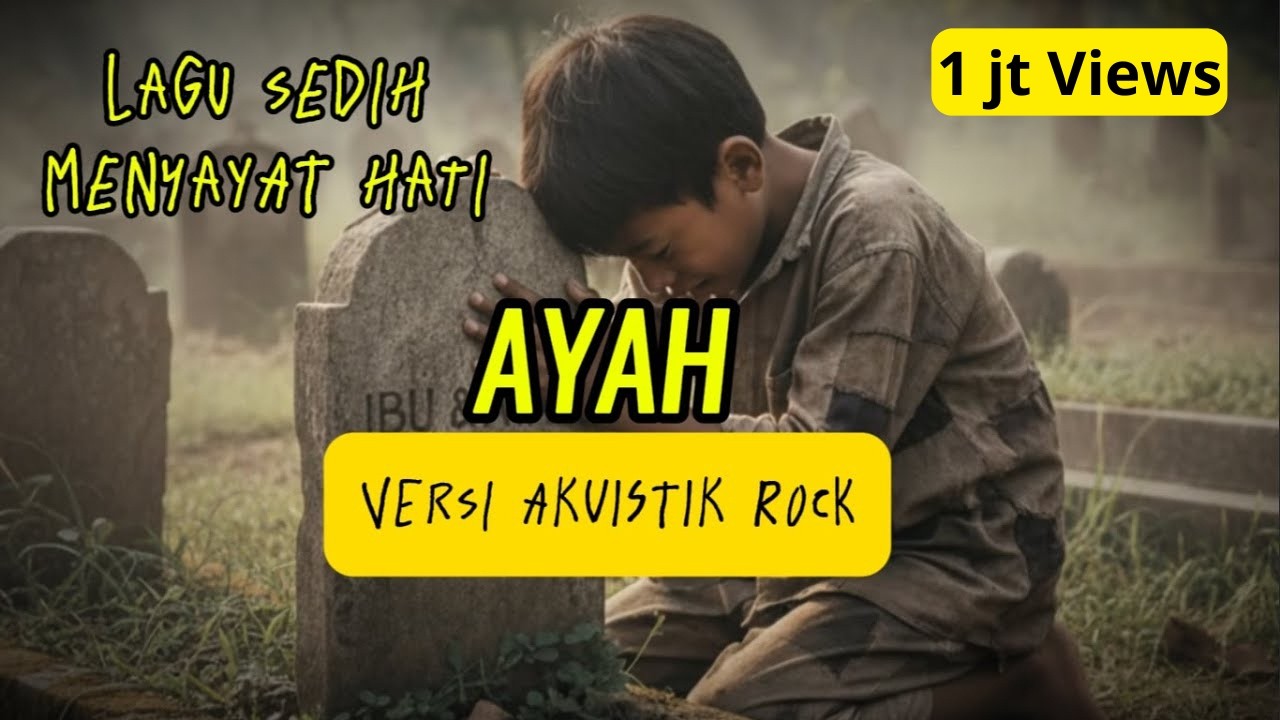LAGU SEDIH MENYAYAT HATI | AYAH ( VERSI AKUISTIK ROCK ) | LIRIK VIDEO