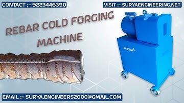 Rebar Cold forging machine | Rebar Upsetting cold forging Machine | hydraulic cold forging machine