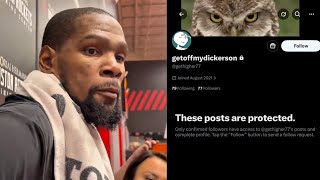 Kevin Durant Reacts To Twitter Burner Account Allegations