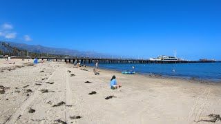 SANTA BARBARA: WEST BEACH AND EAST BEACH (4K)