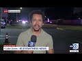Manhunt for suspect accused of shooting deputy in the leg and stealing patrol car, HCSO says