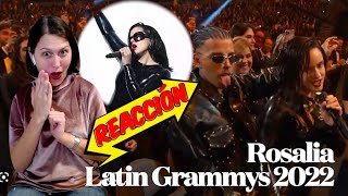 REACCIÓN a Rosalia cantando Hentai, La Fama y Despechá en los Latin Grammy 2022