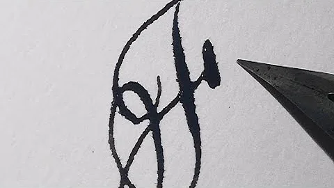 letter F copperplate calligraphy #shorts #calligraphy