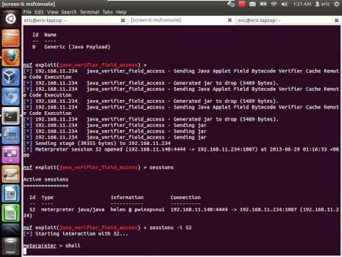 metasploit xp java escalation