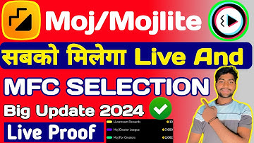 moj for creators me selection kaise kare | MFC program selection 2024 | big update 2024