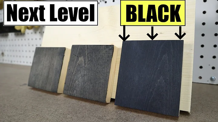 Cách làm nhuộm gỗ màu đen trông đen hơn