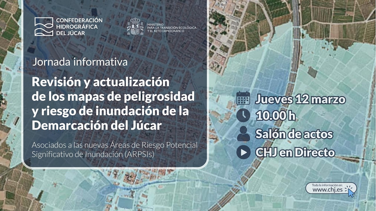 Revisión y actualización de mapas de peligrosidad y riesgo de inundación de la Demarcación del Júcar