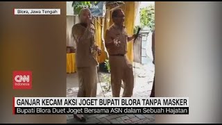 Ganjar Kecam Aksi Joget Bupati Blora Tanpa Masker