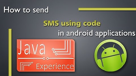 How to send SMS using code in android application
