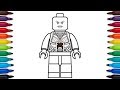 How to draw Lego Okoye from Marvel&#39;s Black Panther