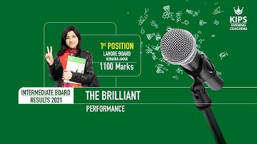 Hunaina Aman | 1st Position in Inter Results 2021 | KIPS Evening Coaching | R&T Session