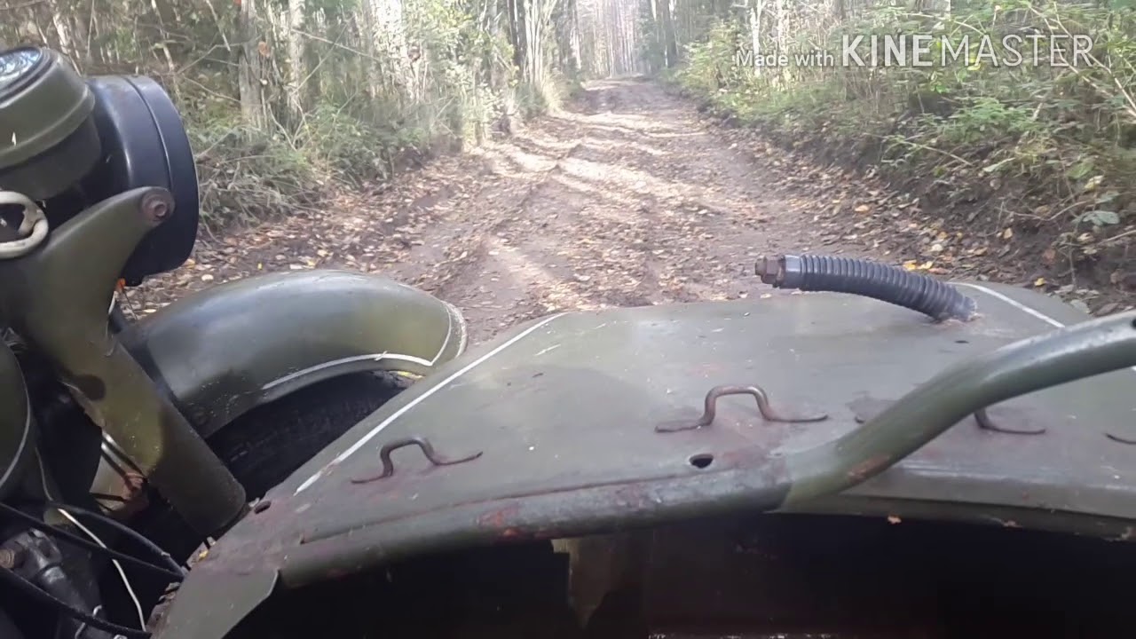 Днепр с ведущей коляской 2 - YouTube