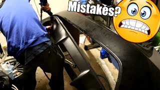 Cutting Both Bumpers For Bash Bars On Brz