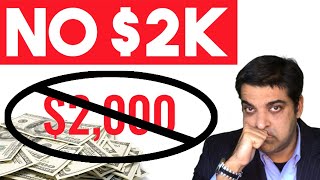 The Future of the $2000 Per Month Stimulus Proposal