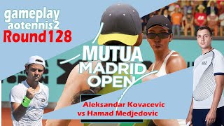 Aleksandar Kovacevic     vs Hamad Medjedovic      🏆 ⚽ madrid  Open (04/25/2024) 🎮 gameplay AO  2
