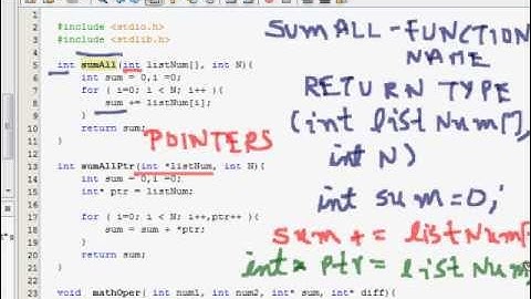 C Programming Tutorial: Functions (Call By Value, Reference,passing Arrays to function)