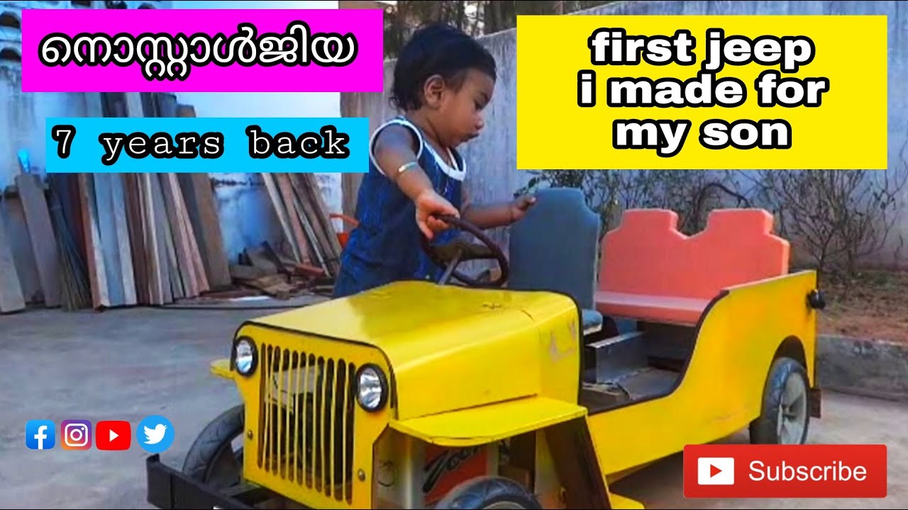 Nostalgia,First Jeep I made For My Son 7 Years BackDIY Mini Electric