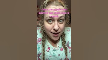 Age regression is a coping mechanism and truama response