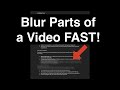 How to Blur Parts of a Video in DaVinci Resolve (Quick &amp; Easy Guide!)