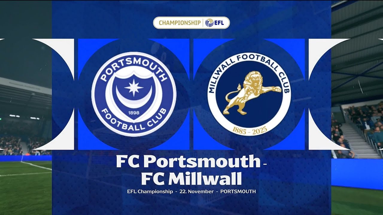 EA Sports FC 26 | Портсмут против Миллуолла — чемпионат Sky Bet | Геймплей PS5