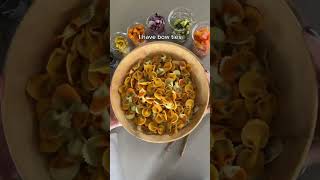 Festive Fall pasta salad for Halloween Loaded with cozy flavors yes, the squash is optional. 😉