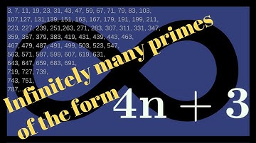 Number Theory | Infinitely many primes of the form 4n+3.