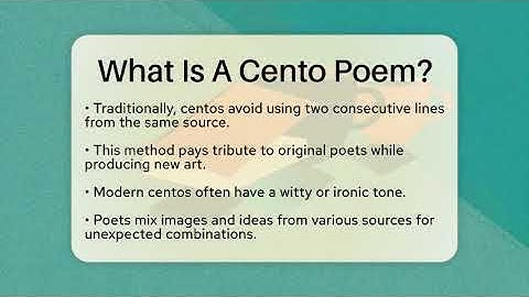 What Is A Cento Poem? - The Prose Path