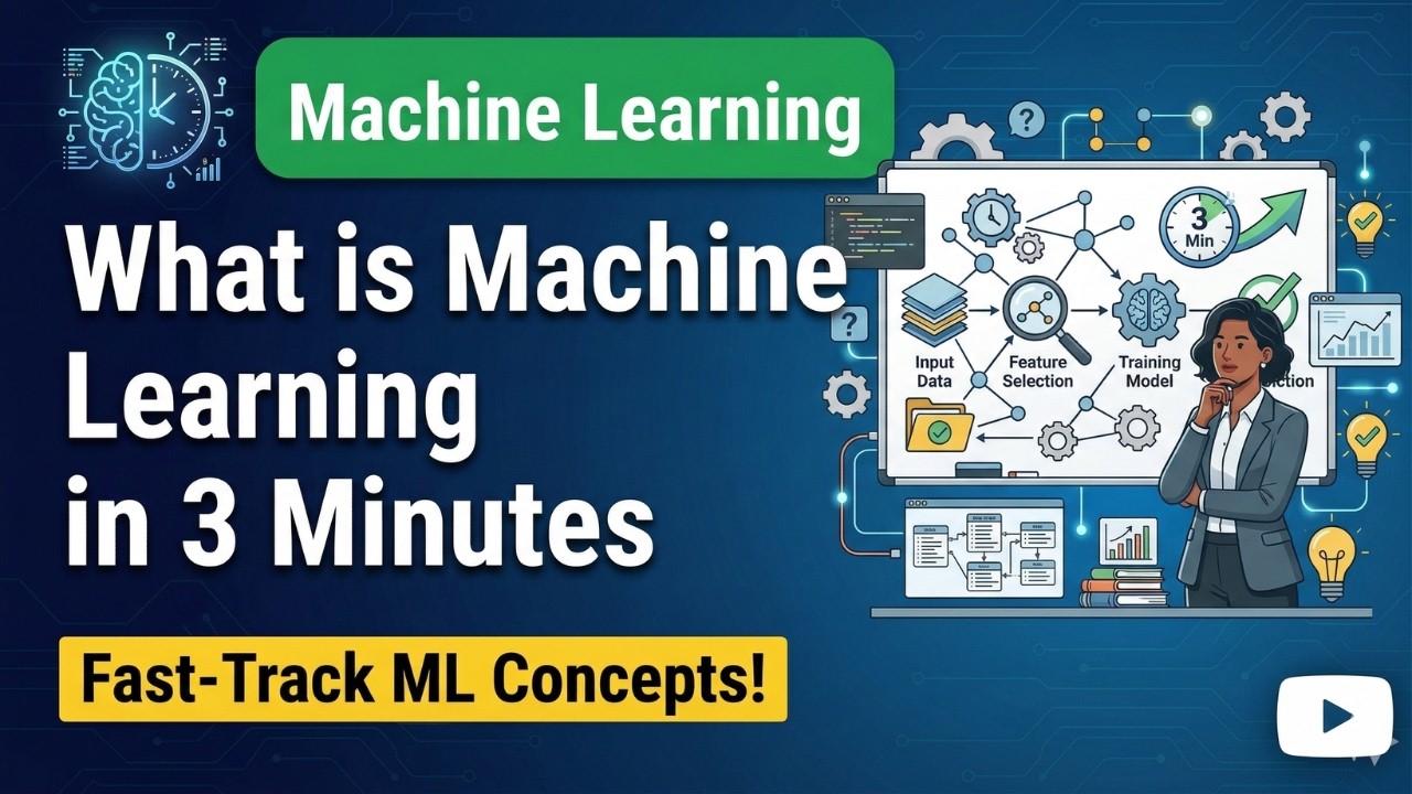 What is ML (Machine Learning) in 3 Minutes | Machine Learning Explained ...